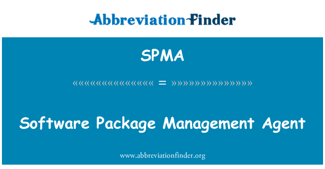 SPMA: Lojisyèl pakè Gestion ajan