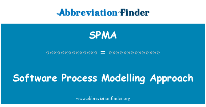 SPMA: Pendekatan permodelan proses perisian