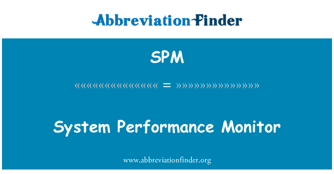 SPM: Monitor kinerja sistem