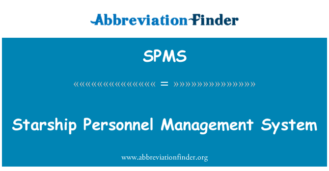 SPMS: Raumschiff-Personal-Management-System