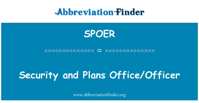 SPOER: Sigurnost i planove Office/direktor