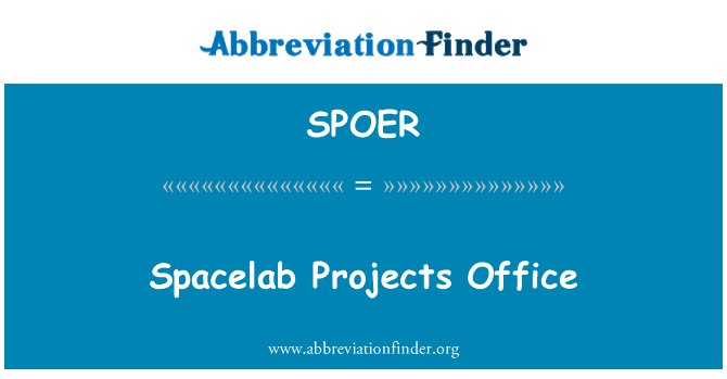 SPOER: Spacelab-Projekte-Büro
