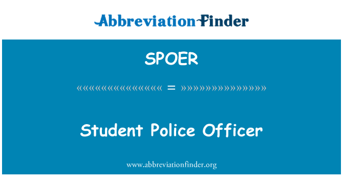 SPOER: Policjant studenta