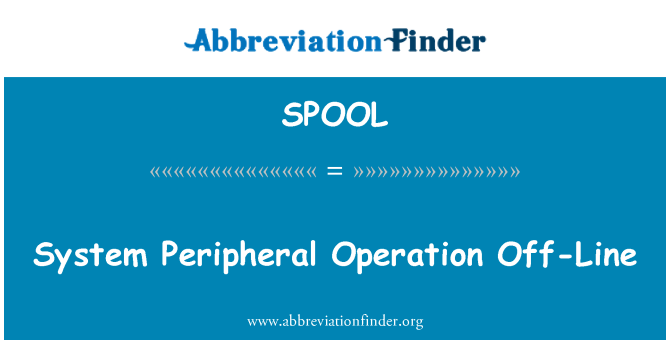SPOOL: Sistem operasi perifer Off-Line