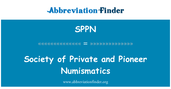 SPPN: Samfundet af Private og Pioneer numismatik