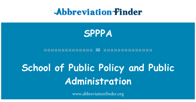 SPPPA: School of Public Policy i administracji publicznej