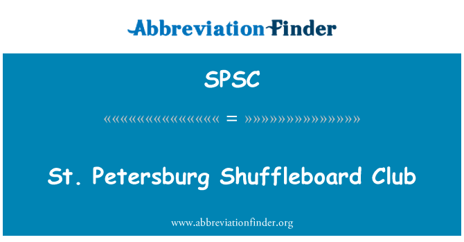 SPSC: San Petersburgo Shuffleboard Club