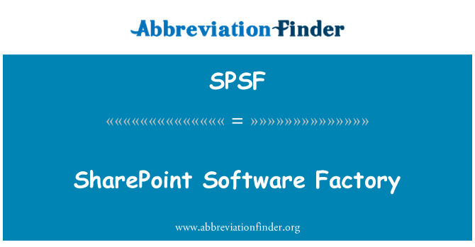 SPSF: Lojisyèl SharePoint faktori