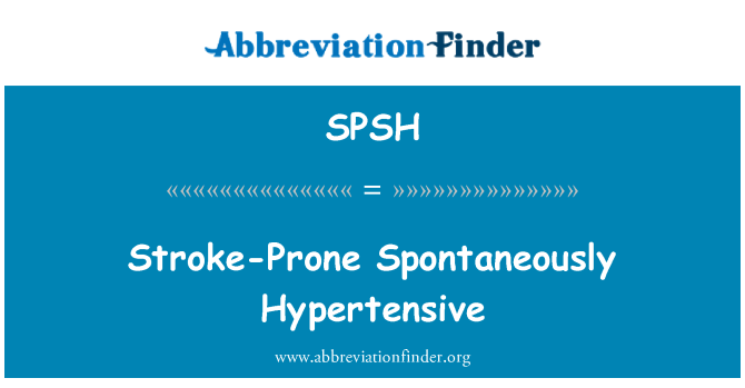 SPSH: Stroke-suxxettibbli spontanjament l-ipertensjoni