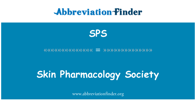 SPS: Skin Pharmacology Society