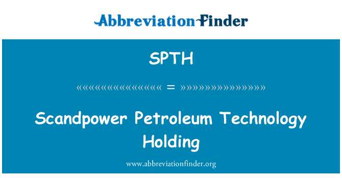 SPTH: Ażjenda tat-teknoloġija tal-Petroleum Scandpower
