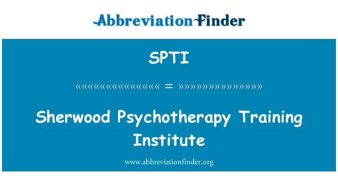 SPTI: Sherwood psychoterapeutický výcvik institut