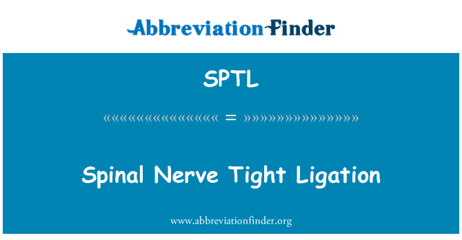 SPTL: Ligation ketat saraf tunjang
