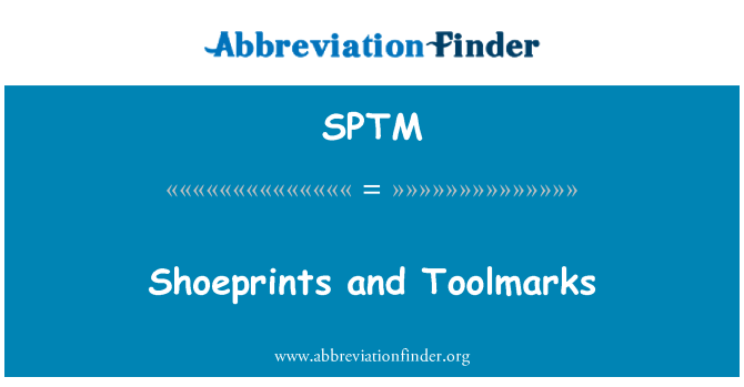 SPTM: Shoeprints Et Toolmarks