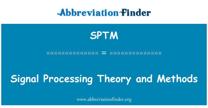 SPTM: Teori Pemprosesan isyarat dan kaedah