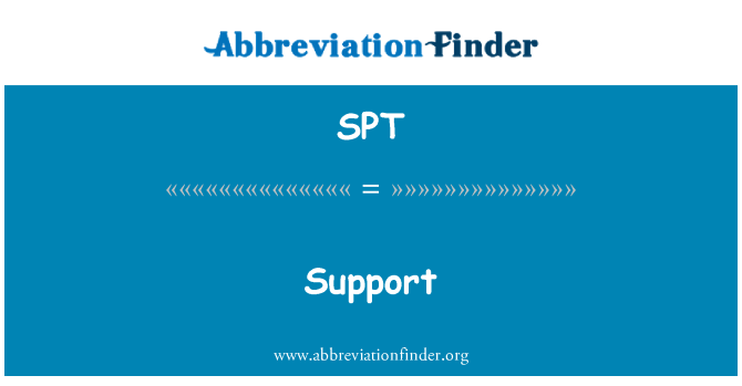 SPT: کی حمایت