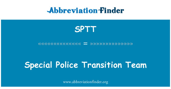 SPTT: Speciální policejní přechod tým