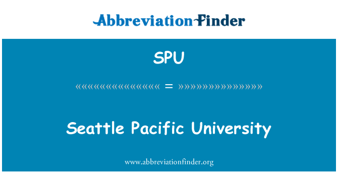 SPU: Seattle Pacific University