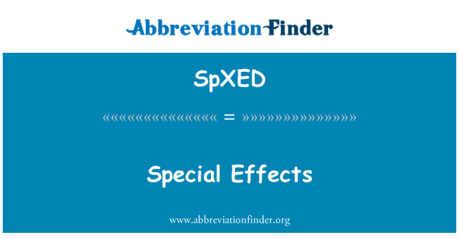 SpXED: Special Effects