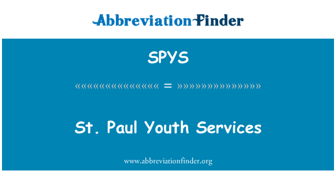 SPYS: Servicios de juventud de St. Paul