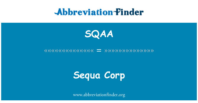 SQAA: Sequa Corp