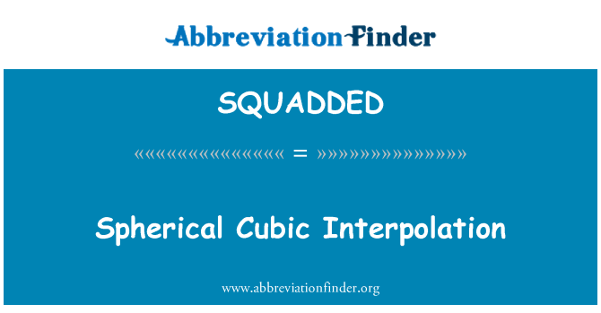 SQUADDED: Interpolasi kubik bulat
