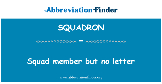 SQUADRON: チーム メンバーが、文字なし