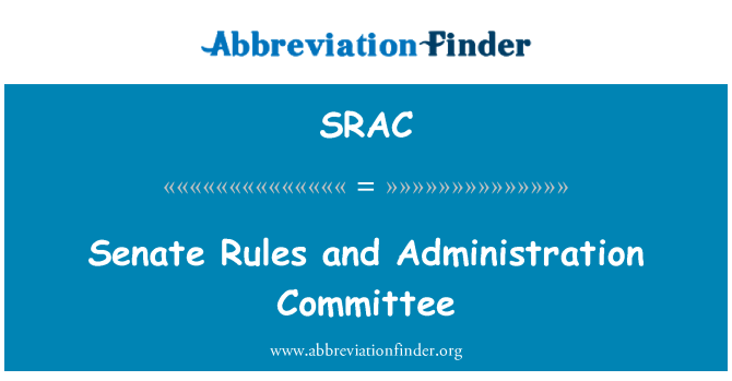 SRAC: Senat pravila i upravi odbor