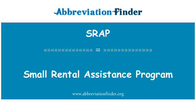 SRAP: Majhen najem pomoč Program