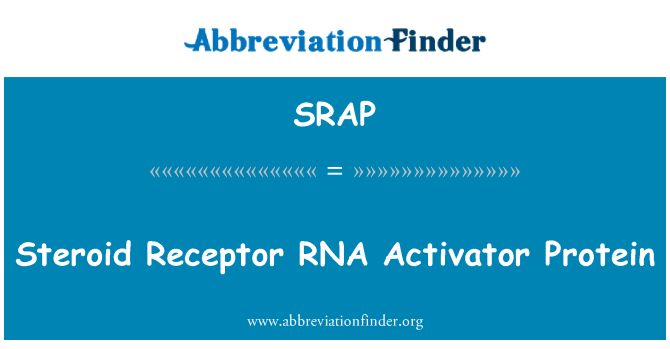 SRAP: Steroid Receptor RNA Activator Protein