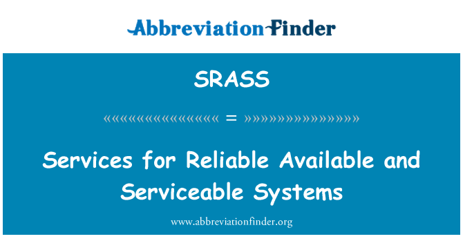 SRASS: Servizi per sistemi affidabili disponibili e funzionale