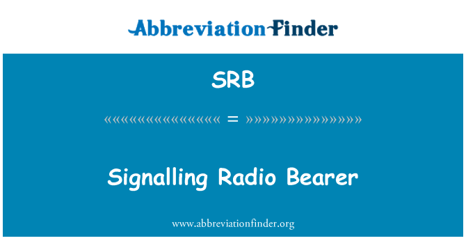 SRB: 不記名無線電信號