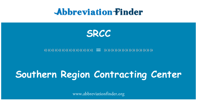 SRCC: Sant Contractantes rejyon nan sid