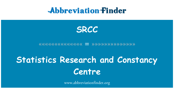 SRCC: تحقیق آمار و عبارتست از استقرار مرکز