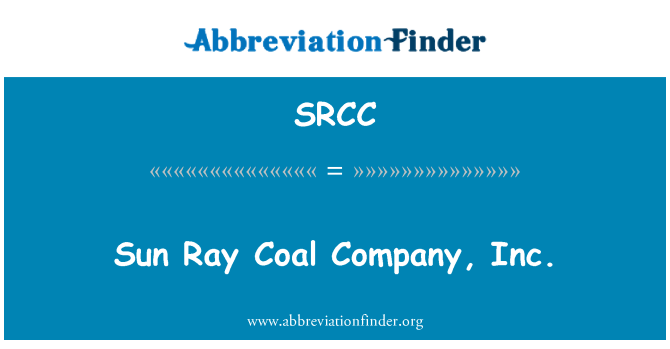SRCC: Solèy Ray chabon konpayi, Inc.