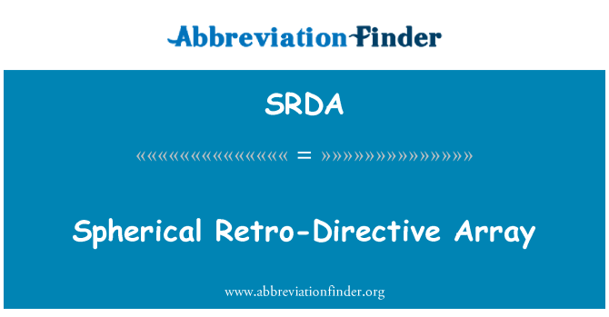 SRDA: Tableau Rétro-Directive