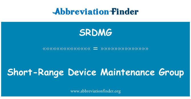 SRDMG: Μικρής εμβέλειας ομάδα συντήρησης συσκευής