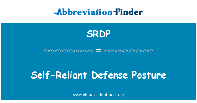 SRDP: Postura di difesa autosufficienti