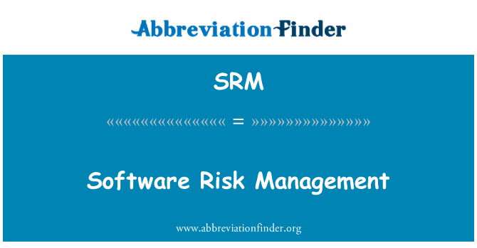 SRM: Upravljanje rizikom softver