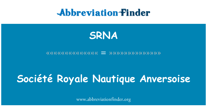 SRNA: Société Royale Nautique Anversoise