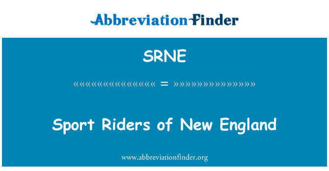 SRNE: Sport Riders del New England