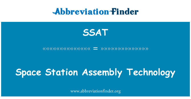 SSAT: Teknoloji pou asanble estasyon