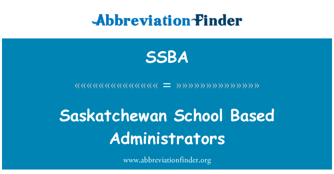 SSBA: Saskatchewan školy založené správci