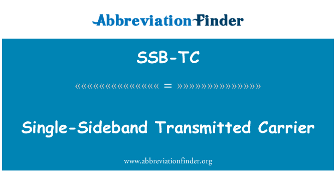 SSB-TC: Single-Sideband transmitidos transportadora