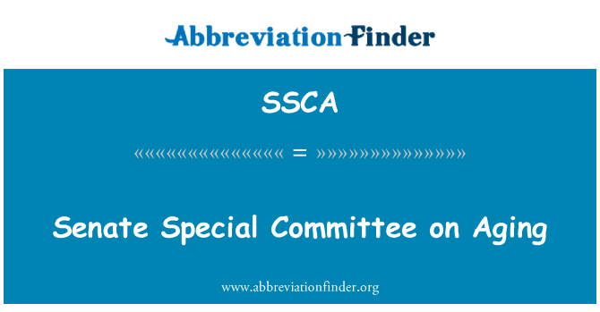 SSCA: 參議院老齡問題特別委員會
