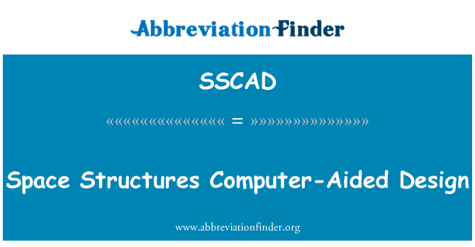 SSCAD: Пространство структури Компютърно проектиране