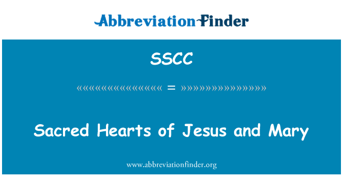 SSCC: Hati Suci Jesus dan Mary