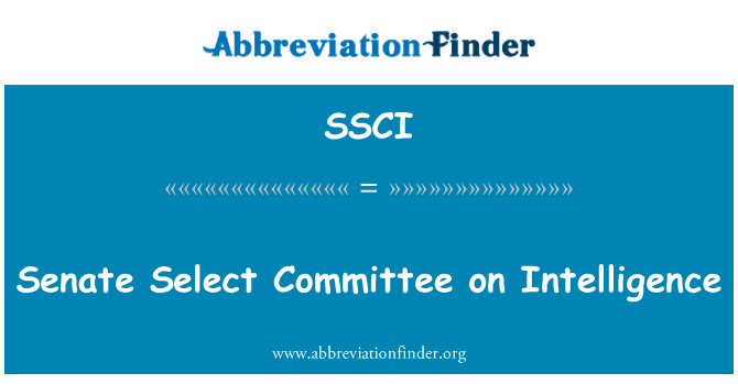SSCI: İstihbarat Komitesi Senato seçin