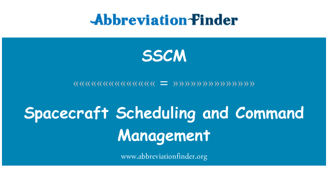 SSCM: Letjelica planiranje i upravljanje naredba