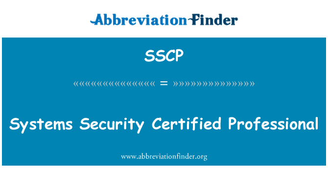 SSCP: Diogelwch systemau proffesiynol ardystiedig